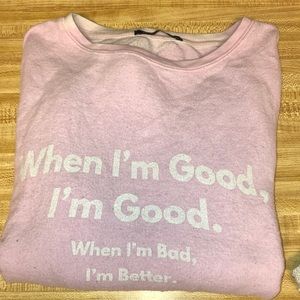 Wild fox crew neck jumper pink